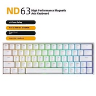Irok ND63 PRO Magnetic Nechanical Keyboard 0 Dead Zone Hot swappable RGB Gaming 0.02mm Class SOCD Ke