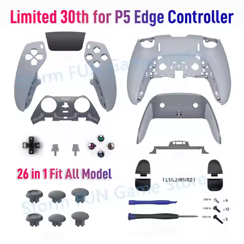 Limited 30th Anniversary for PS5 DualSense Edge Controller Shell Cover, Ps 5 Edge Replacement Case