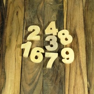 WOODEN LETTERS/ALPHABETIC & WOODEN NUMBERS EMBOSSED