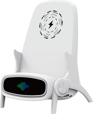 New Small Fan Chair Desktop Magnetic Absorption Wireless Charging Mobile Phone Stand Amplification U