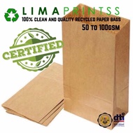 [LP] Brown Kraft Paper Bag SOS Supot Grocery Bag