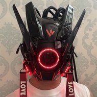 Cyberpunk Mask cosplay Role-Playing Props Technology Cyberpunk Mask led Mask