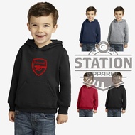 Arsenal Children's Football Hoodie Sweater Jacket by Station Apparel