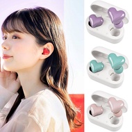 ♥Ready Stock Limit Free Shipping♥Heartbuds Wireless Earphones TWS Earbuds Bluetooth Headset Heart Buds Women Fashion Pink Gaming Student Headphones Girl Gift