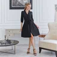 kade.bkk | เดรส รุ่น Ellie เดรสคอปกฮาวาย มีกระเป๋า ผูกเอว (KAD59)