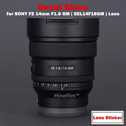 FE14 f1.8gm FE14mmF1.8GM Len Premium Decal Skin for SONY FE 14mm F1.8 GM Lens ( SEL14F18GM ) Protect