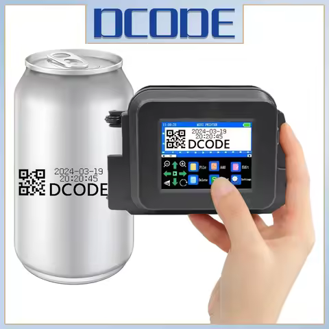 DCODE XMINI 12.7mm Portable Mini Printer Handheld Inkjet Printer Text QR Barcode Image Batch Number 