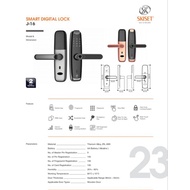 SKISET RM699 with Installation Smart Fingerprint Door Lock Safe Digital Electronic Lock APP Password Hotel Airbnb