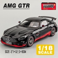 LEO 1:18 Benz AMG GTR Diecast โมเดล รถอัลลอยด์รถยนต์ของเล่นคอลเลกชันของขวัญสําหรับเด็กชายสาว ของเล่น