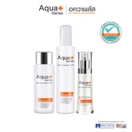 (ส่งฟรี) AquaPlus Soothing-Purifying Toner 150 ml. & Skin Soothing Milk Wash 175 ml. &  Radiance-Int