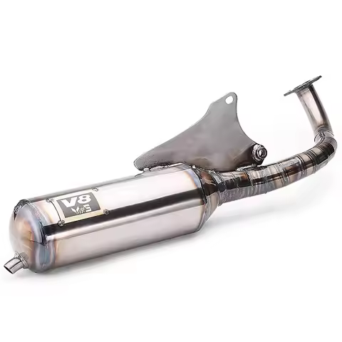 V8 Modified Racing Full Exhaust System For bws100 4vp exhaust 100-125cc 4vp Scooter 100cc 125cc