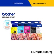 Brother LC-73 BK/C/M/Y ตลับหมึก สีดำ/สีฟ้า/ชมพู/เหลือง สำหรับเครื่องอิงค์เจ็ทรุ่น MFC-J6710DW, MFC-J