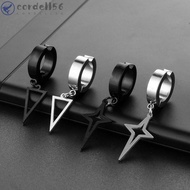 CORDELL Cross Clip Earring Gift Simple Fake Piercing Stainless Steel Female Male Non-Piercing Earrin