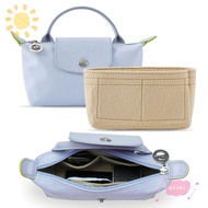 OLINI Insert Bag, Portable Multi-Pocket Linner Bag,  Travel Felt Storage Bags Bag Organizer Longchamp Mini Bag