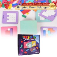 3D WoodenTeaser Puzzle | Mainan Pendidikan | 3+Y Brain-Boosting Problem-Solving Brain  Educational