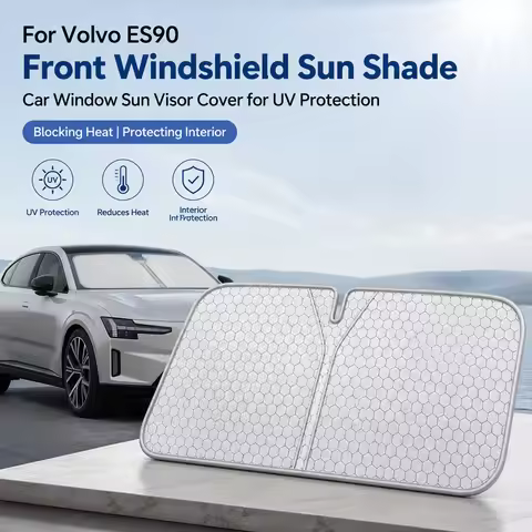 For Volvo ES90 Front Windshield Sun Shade, Car Window Sun Visor Cover for UV Protection