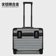 鋁鎂合金拉桿箱18寸登機箱20寸機長行李箱上翻蓋攝影箱金屬旅行箱