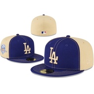 Trending Fashion Full Hat Los Angeles Dodgers Fitted Cap MLB 59FIFTY Full Closed Fitted Hats Topi