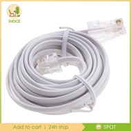 [Ihoce] RJ11 6P4C to 8P4C Modular Phone Internet Extension Cable 3 Meter, RJ11 to Telephone Cable - 