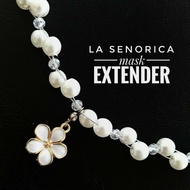 ELEGANT RANTING PEARL MASK EXTENDER  FOR WOMEN AND KIDS MASK EXTENDER PEARL as Birthday Gift Mother'