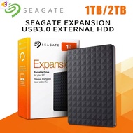 ลด 50% (พร้อมส่ง)ส่งจากกรุงเทพ Seagate 1TB/2TB  USB 3.0 HDD 2.5" External Hard Disk ฮาดดิสพกพา ฮาร์ดไดรฟ์ภายนอก ประกัน 3 ปี