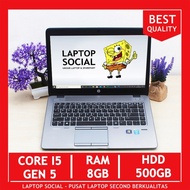 Laptop HP 840 G2 Core I5 8GB/500GB Notebook Ultrabook Seken Sosial Terbaru