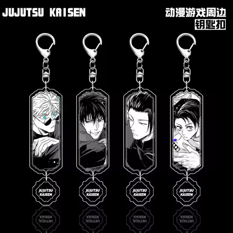 Keychain of Jujutsu Kaisen: Gojo Satoru, Megumi Fushiguro, Sukuna, Toge Inumaki, and Muzan