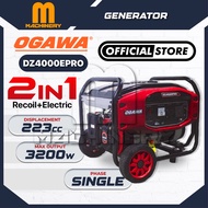 M.Machinery OGAWA Pro Series Generator DZ4000EPRO 223cc Recoil & Electric Start Single Phase