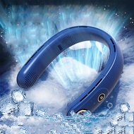 Lazy folding portable neck hanging fan Summer vacation strong wind cool silent portable fan travel c