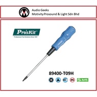 Pro'sKit 89400-T09H Star Screwdriver W/Temper Proof Hole T09H