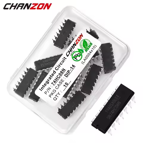 10PCS SN74HC08N DIP14 SN74HC08 DIP 74HC08N 74HC08 7408 Integrated Circuit Logic QUAD 2-INPUT AND GAT