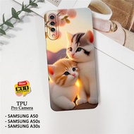 HP Latest Samsung A50 / A50s / A30s Phone Case - Fashion Cat Case - Samsung A50 / A50s / A30s Phone 