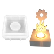 Flower Silicone Mold Flower Candle Holder Table Centerpiece Three Flower Epoxy Resin Silicone Mold Epoxy Resin gelhmy gelhmy