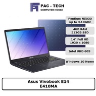 Asus E410MA Laptop | Intel Pentium Silver N3050 | 4GB RAM | 512GB SSD | Intel UHD | 14" FHD Display 