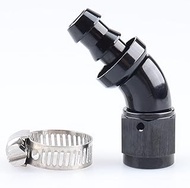 AC PERFORMANCE 45 Degree Aluminum -6 AN AN6 Swivel Female to barb 3/8" 3/8 inch 9.52mm One Piece Pus