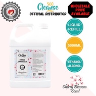 (DIRECT FACTORY) ORIGINAL Cleanse360 Cherry Blossom HAND SANITIZER 5000 ml/5L-LIQUID REFILL [ 75% ALCOHOL][KKM APPROVED]