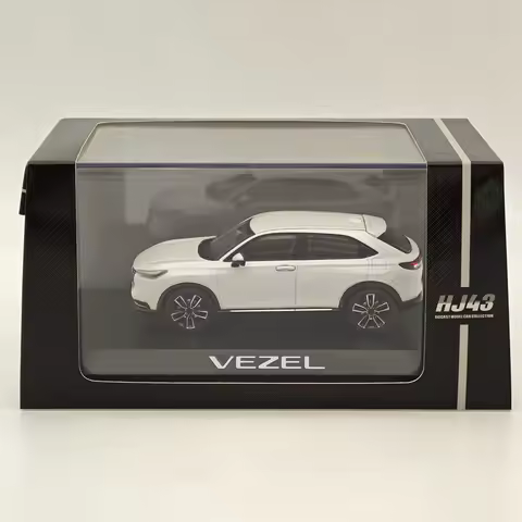 Hobby Japan 1/43 VEZEL Platinum White Pearl HJ431002PW Diecast Model Car Limited Collection Auto Toy