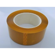 200 yard 4F8 Carton Tape with Plastic Core 350g / 1 roll Opaque Yellow Brown