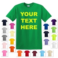 Personalized Custom Print Your Own Text On A T-Shirt Customized Men'S