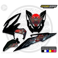 TRANSPARENT STRIPING NEW JAPANESE ARAI MOTIFBEAT NEW VIRAL MOTORCYCLE STICKERELEGAN