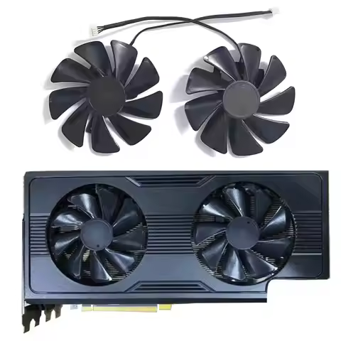 Original 95MM 4PIN FD10015M12D DC 12V 0.45A RX570 GPU fan for Sapphire Radeon RX570 Series graphics 
