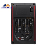 5-Band Tone Controls EQ Equalizer Tuner PS-500 5-Band Acoustic Guitar EQ Preamp Equalizer Pickup Aco