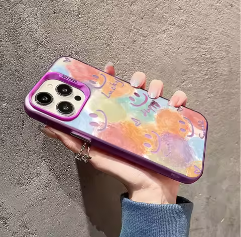 Rainbow Smile face Heart Case For VIVO V70 FE V40 V50 V60 Lite Y05 Y04 Y03 Y31D Y33S Y21S Y22S Y17S 