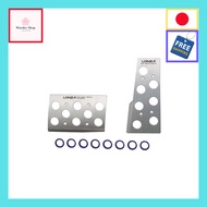 Napolex LONZA Aluminum Pedal Set for AT Cars - Sports Pedals, Dimensions: 71x110/139x56mm, Car Acces