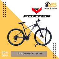 JAB.[High-end]. FOXTER EVANS FT3.3+ 29er SHIMANO MT200 BRAKES  Mountain bike 3x8 speed