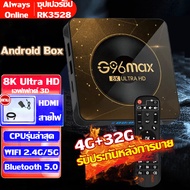 สุดยอดกล่องแอนดรอยด์ทีวี รูปภาพราบรื่นและไม่สะดุด 8K รุ่นใหม่ปี กล่องแอนดรอยด์ทีวี 2024 android box HK1 RBOX K8 แรม4G/32G  ใหม่ RK3528  กล่อง android tv