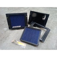 HONDA MUGEN AIR BOX FULL SET WITH FILTER 3.25 INCH ABS MATERIAL PLASTIC/FIBER BLACK/CARBON FIBER WIT