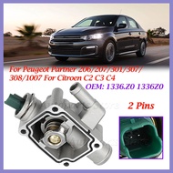 For Citroen C2 C3 C4 For Peugeot Partner 206/207/301/307/308/1007 Engine Coolant Thermostat With Hou