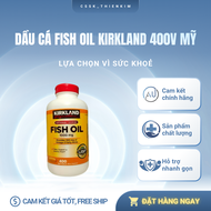 Viên uống dầu cá Fish Oil 1000mg Kirkland 400 viên Mỹ