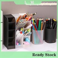 Tabletop Box Transparent Pen Holder with Simplicity and Oblique Multi-function Writing Canister Make